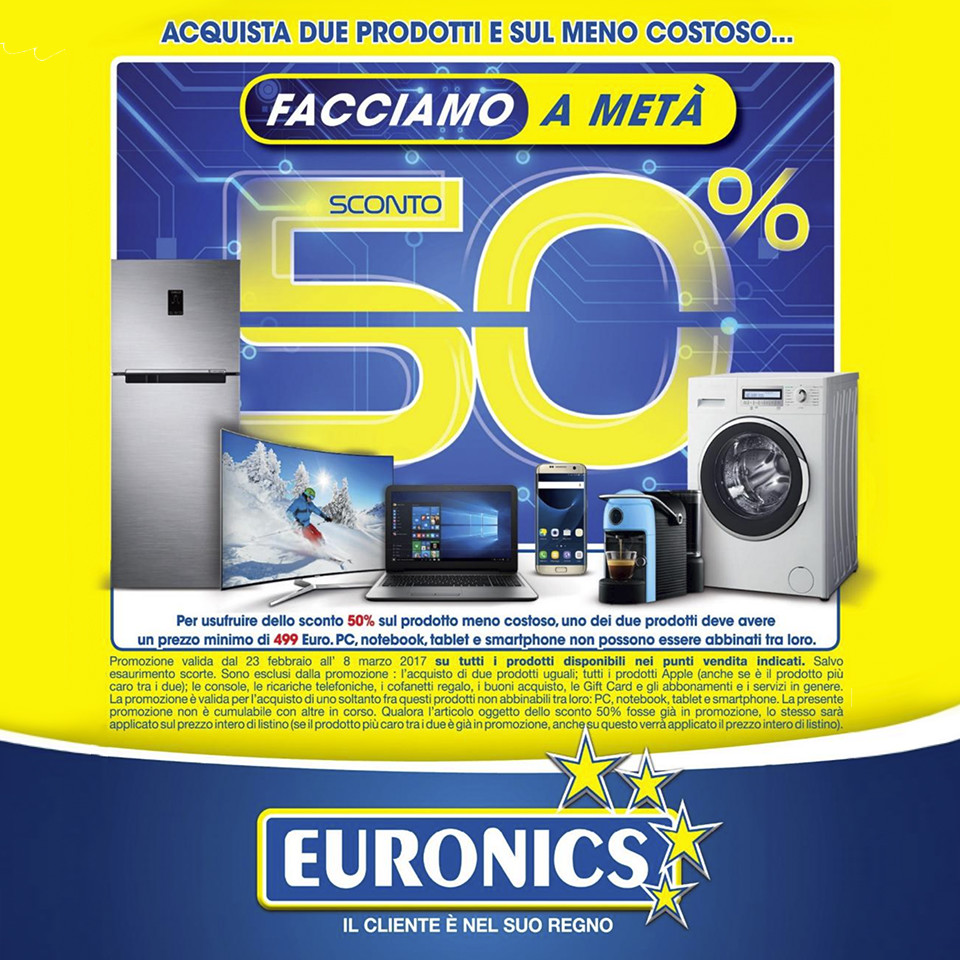 Da Euronics... facciamo a metà?
