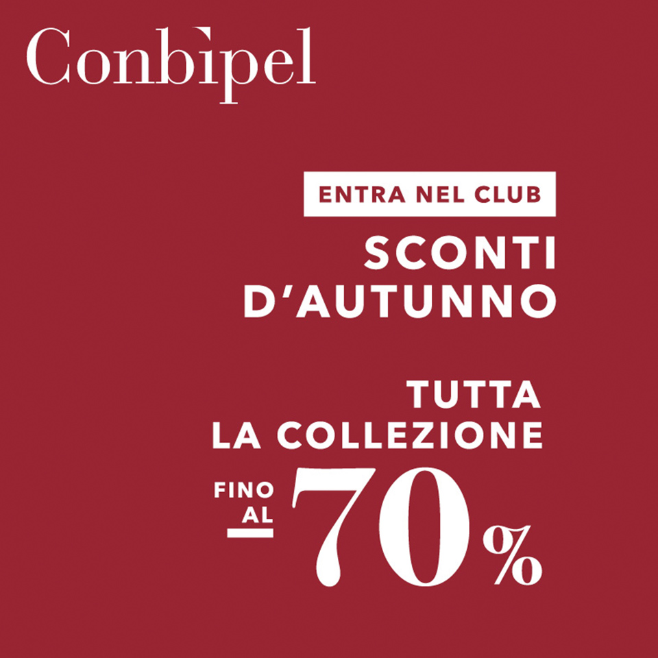 Tutta la collezione fino ala 70% di sconto - Conbipel